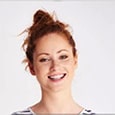 Girl looking really happy